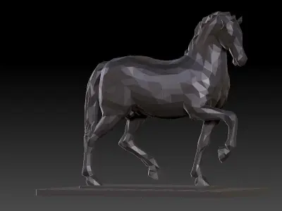 Decorative horse statues - feng shui art - 3D print 3D print model
