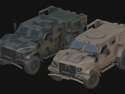 US Military Vehicles 3D Model Pack