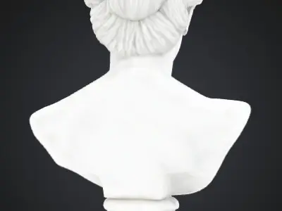 Classical Female Bust Sculpture  3D model