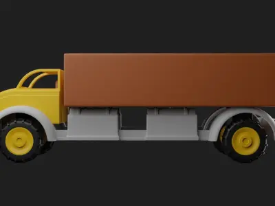 Truck Toy 3D Model 3D print model