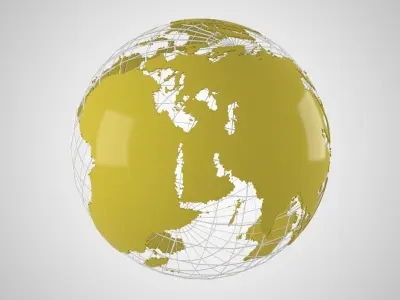 Globe News Skalton Olive Green 3D model