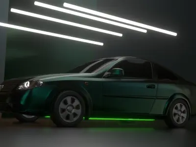gentra super car new version Low-poly 3D model