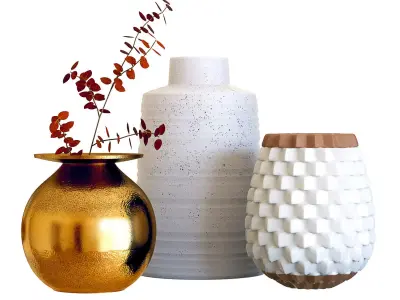 Crate and Barrel Sundown Vases 3D model