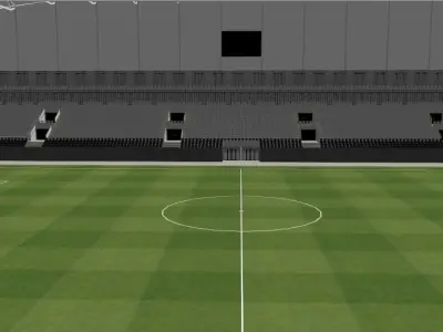 Telenor Arena Low-poly 3D model