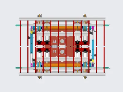 Adjustable bag gripper- Gripper Robot 3D model
