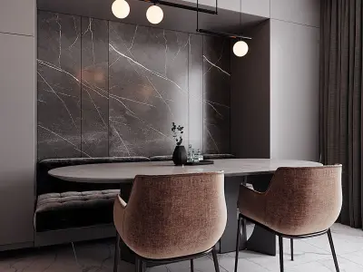 Escena interior  modelo 3d max y corona render 3D model