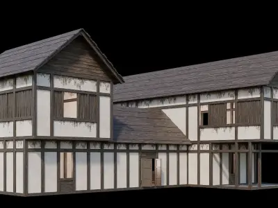 Medieval Village Pack  - 6 Assets - 4K Textures Game Ready Low-poly 3D model order