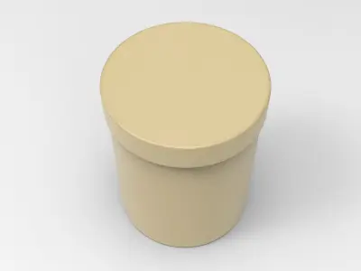 Storage Box Low-poly 3D model 2