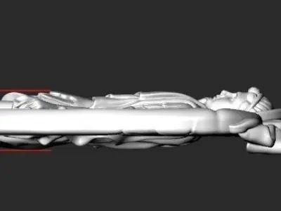 ARCHANGEL MICHAEL PENDANT Printable Model 3D print model