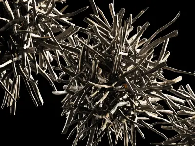 Panel Big Rock block stone n1 3D model