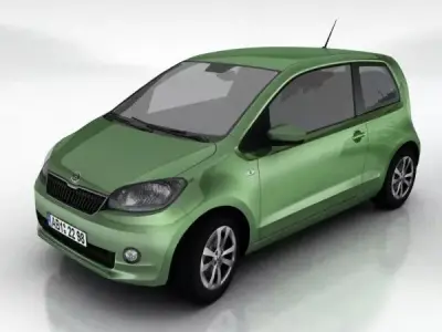 Skoda CitiGo Low-poly 3D model