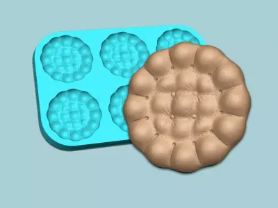 Cookie Mould 15 - Biscuit Silicon Molding 3D print model