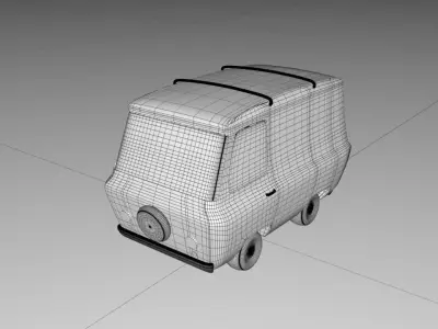 Mystry Machine Free low-poly 3D model