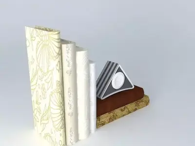 books books set of bookends Free 3D model