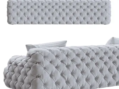 Meridiani Norton Capitonne sofa  3D model
