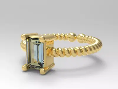 Adjustable screw ring 3D model