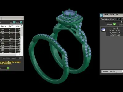 ring code 243 3D print model