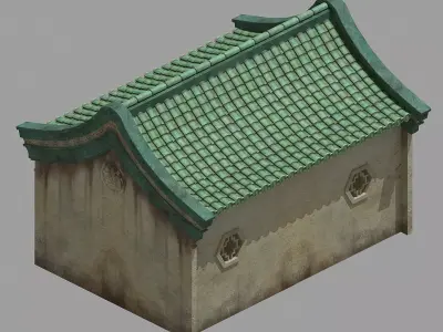 gAME Partial house on the back 13 3D model