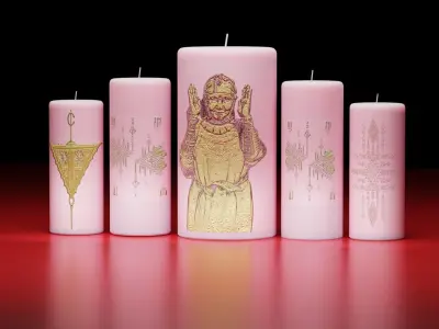 Berber Candles- Personalized Kabyle Candles  3D model