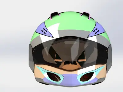 Helmet motorcycle model 3D model