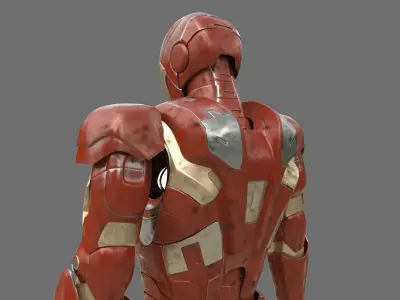 Iron Man Mk7 3D high poly  3D model