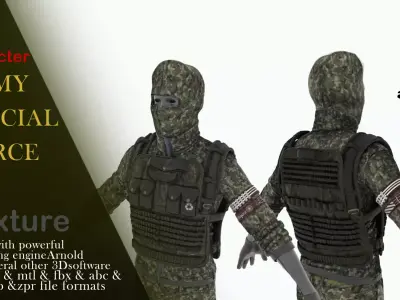 ARMY ESPECIAL FORCE 3D model