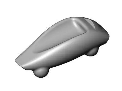 Miniature vehicle automotive speed sculpture N012 3D print model