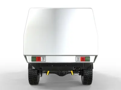 Landcruiser 2020 79 Series with Phoenix Tray  Core Off-Road 3D model