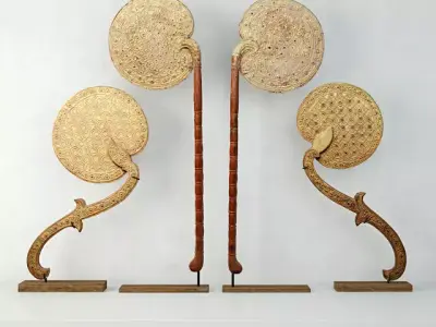 Burmese Fans 3D model