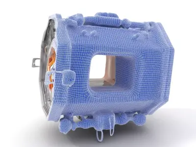 Futuristic Industrial Lightbox Model Pack Low-poly 3D model