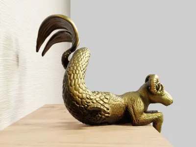 figurine capricorn 3D print model