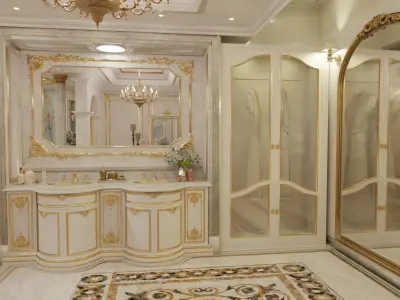 Luxury Suite Bathroom 3D model