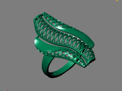 Women Plain Ring Ready STL Models Womens Ring 3d models 3D print model 12