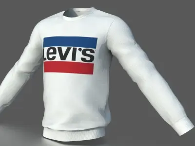 SWEATSHIRT fila sport Low-poly 3D model