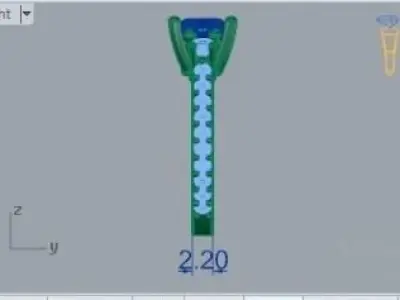 Diamond Ring 307 3D print model