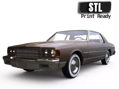 Third gen chevy Caprice Classic 2 Door stl model car parts 3D print model