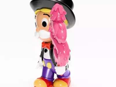 Richie Rich mash-up Monopoly Mickey Mouse toy 3D print model