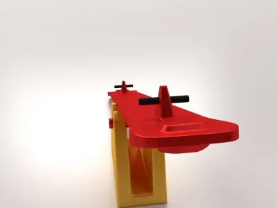 Seesaw toy 3D model