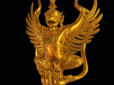 Thai Garuda Statue 3D model