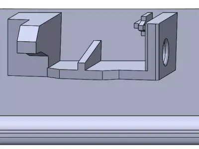 FIAT GRAND PUNTO GLOVEBOX HANDLE REPLACEMENT - 3D PRINT READY Free 3D print model