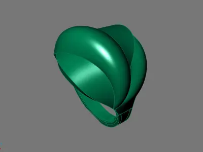 Women Ring Plain Ring Ready STL 3DM Models Womens Rings 3D print model 68