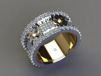 Mechanical Rotating Ring  3D print model