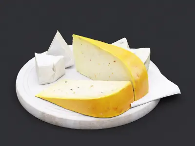 Cheese Board I 3D model