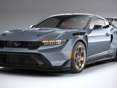 2025 Ford Mustang GTD Realistic Game Ready Rigged Ready  3D model