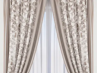 Set 59 Curtains 3D model