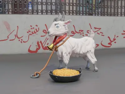 Stylized Goat 3D model