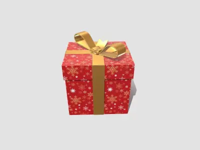 Gift Box Low-poly PBR  Free low-poly 3D model