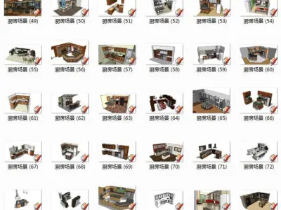 Kitchen decoration 3D model