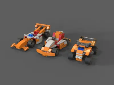 Lego Sport Cars 3D model