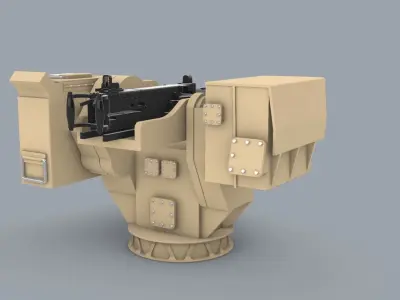RCWS Eagle 2  Low-poly 3D model